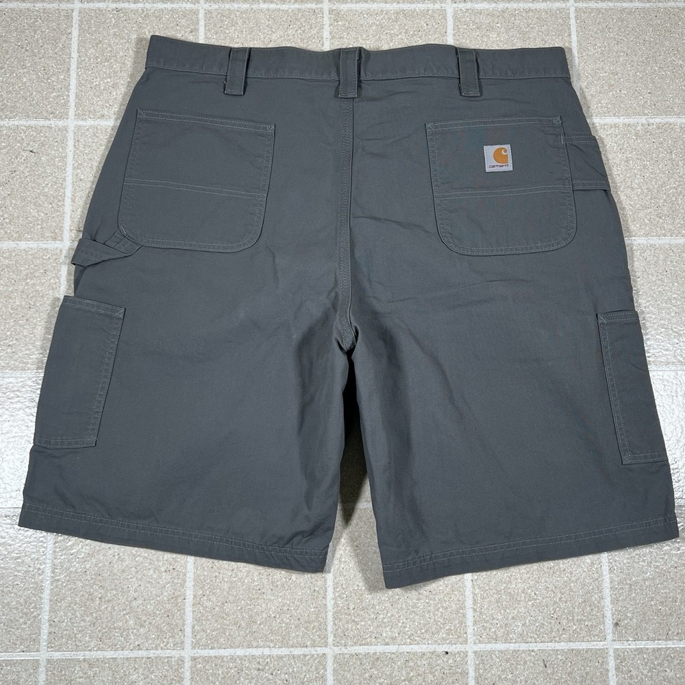 Vintage Carhartt Shorts Men's 42  Gray Canvas B147 Fat Y2K Gorpcore Utility Work